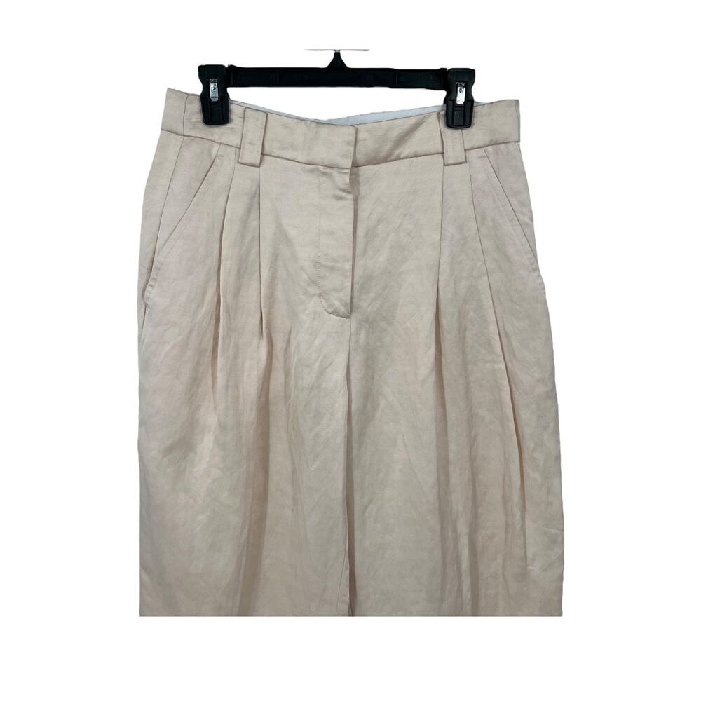 A.L.C. pants Mateo linen blend shantung wide leg size 6 - Picture 3 of 7